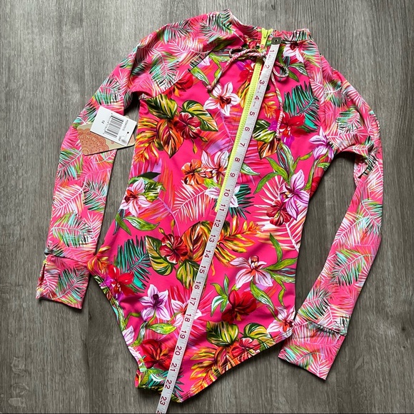 Hobie• Big Girls Long Sleeve Zip Back Bodysuit - Picture 6 of 7